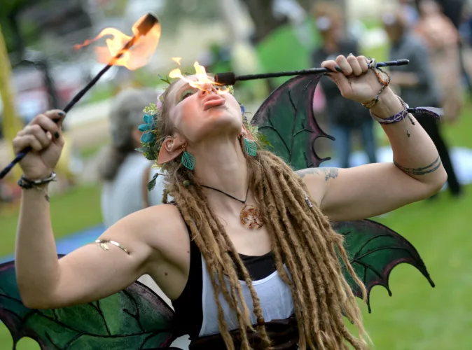 They live in another realm at the Farnhamville Renaissance Faire